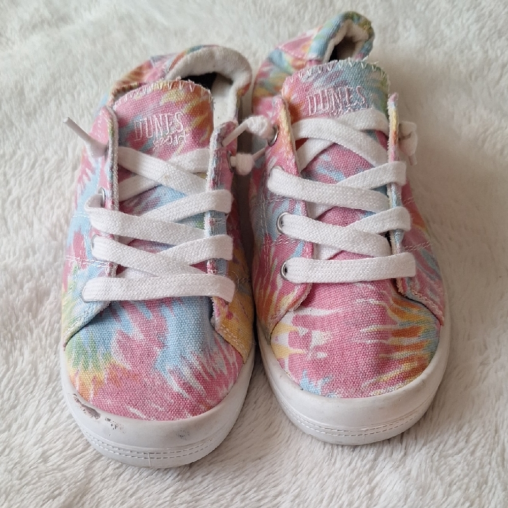 Pre-owned Dunes Sport Tie-Dye Sneakers - Pink, Blue, Yellow 8.5M